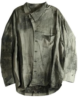 Ziggy Chen Pocket Buttoned Shirt - グレー