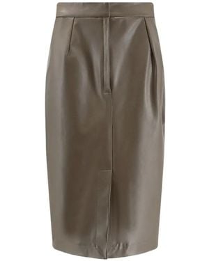 Stella McCartney Falda Plisada Con Detalle De Solapa - Verde