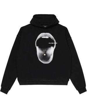 MISBHV Mouth-Print Graphic Hoodie - Black