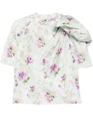 Loewe Blusa A Fiori - Bianco