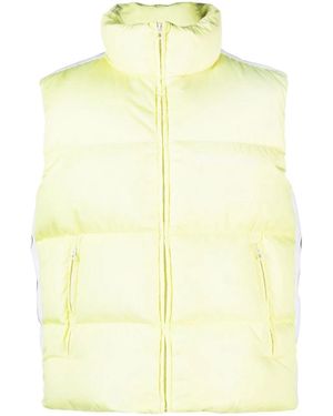 Palm Angels Zip-Fastening Padded Jacket - Yellow