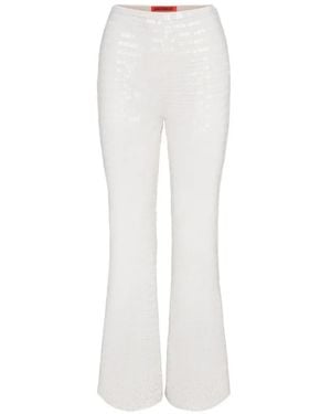 Simon Miller Robo Sequin-Embellished Trousers - White