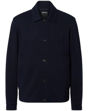 ZEGNA Pocket Overshirt - Blue