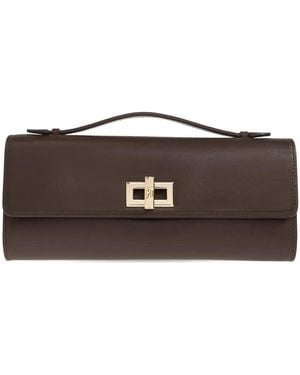 Furla Clara Clutch Bag - Brown