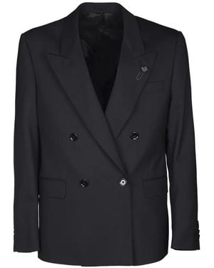 Lardini Double-Breasted Blazer - Black