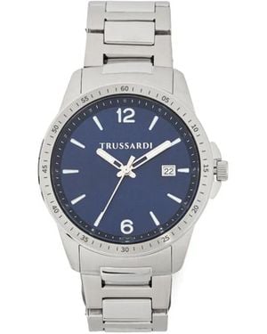 Trussardi ステンレススチール 40mm 腕時計 - ブルー