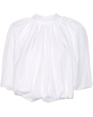 Simone Rocha バルーンスリーブ トップ - ホワイト