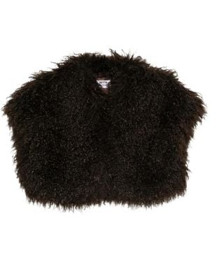 Betta Corradi Cropped Gilet - Black