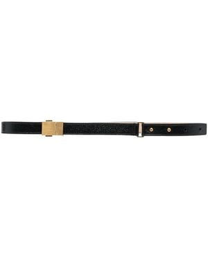 Thom Browne Engraved Logo Belt - White