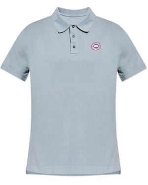 Canada Goose Logo-patch Polo Shirt - ブルー