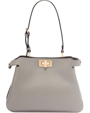 Fendi Peekaboo Schultertasche - Grau