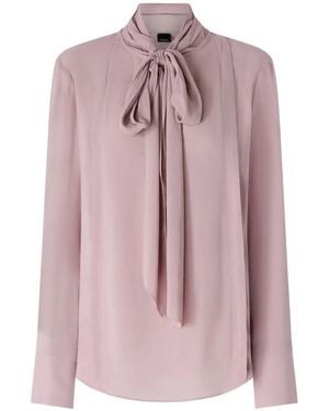 Pinko Blouse With Sash Collar - Pink