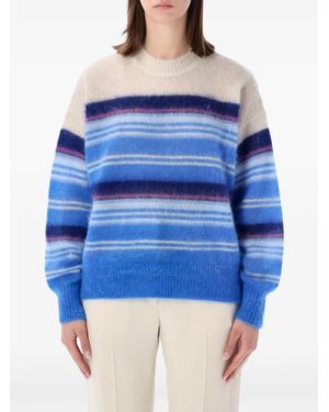 Isabel Marant Striped-Pattern Sweater - Blue