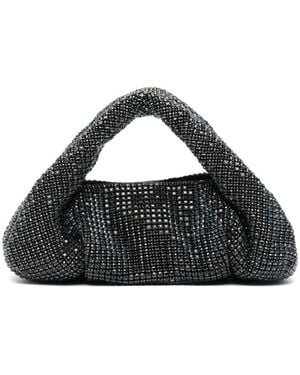 Stuart Weitzman Mini Moda Shine Tote Bag - Black
