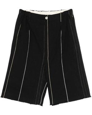 Phisique Du Role Striped Shorts - Black
