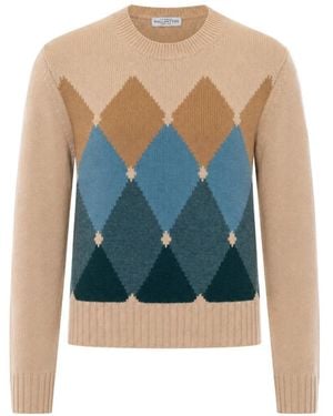 Ballantyne Pullover Mit Argyle-Muster - Blau