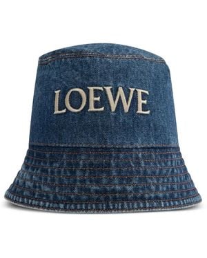 Loewe Denim Bucket Hat - Blue