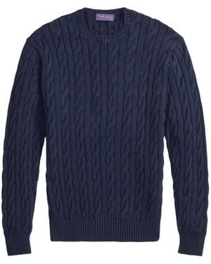 Ralph Lauren Cable-Knit Cashmere Jumper - Blue