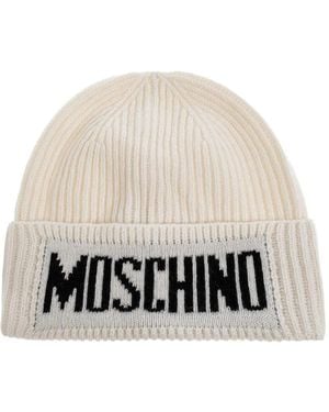 Moschino ロゴ ビーニー - ホワイト