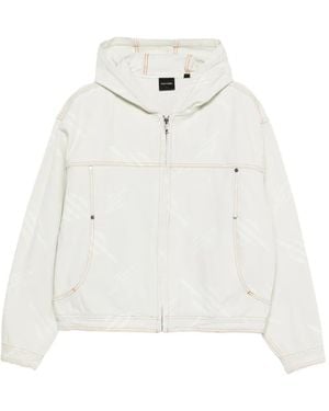 Daily Paper Hooded Patterned Jacket - White