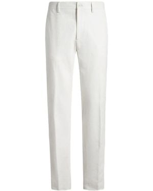 Etro Straight-Leg Chinos - White