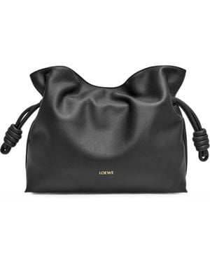 Loewe Medium Flamenco Geknoopte Clutch - Zwart
