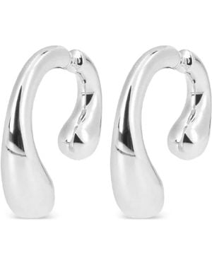 Panconesi P Earrings - White