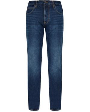 Emporio Armani Logo-Motif Jeans - Blue