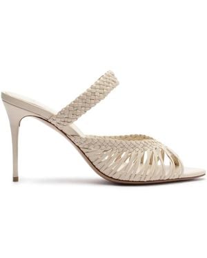 Alexandre Birman 85 Mm Agatha Sandalen - Wit