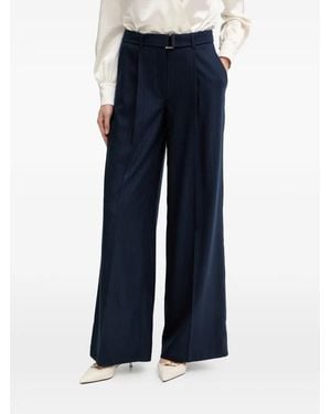 Guess Striped-Pattern Trousers - Blue