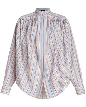 Etro ストライプ ブラウス - ブルー