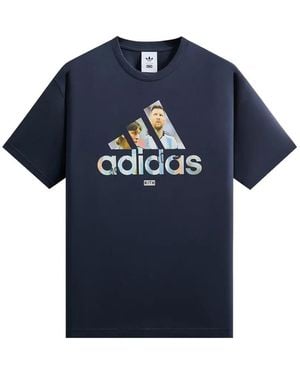 Kith X Messi X Adidas Graphic-Print Cotton T-Shirt - Blue