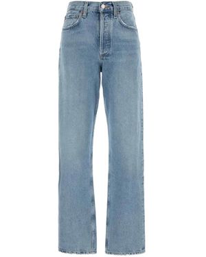 Agolde Katoenen Mom Jeans - Blauw