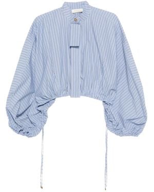 Zimmermann Mandarin-Collar Shirt - Blue
