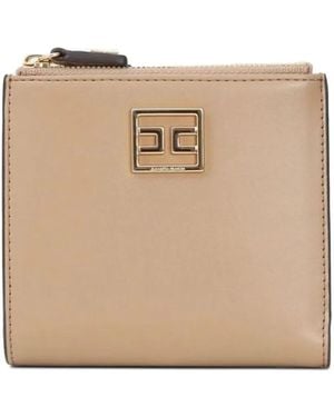 Elisabetta Franchi Cartera con placa del logo - Neutro