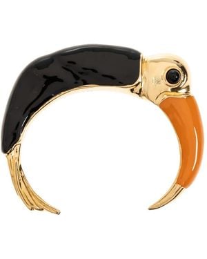 Chloé Tropicus Toucan-Motif Cuff Bracelet - White
