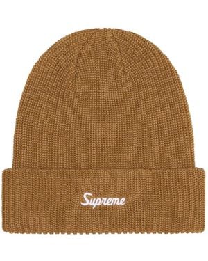 Supreme Loose Gauge Beanie Hat - Natural