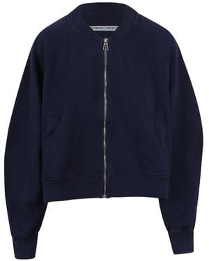 NOUMENO CONCEPT Logo-Patch Bomber Jacket - Blue