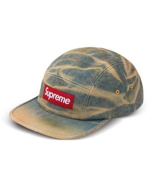Supreme X Goodenough Crushed Rayon Camp Cap in Metallic for Men