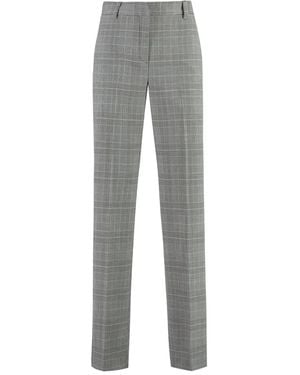 PT Torino Prince Of Wales-Check Pants - Grey