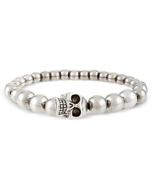 McQueen Skull Ball Bracelet - Wit