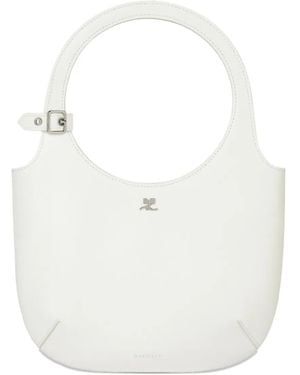 Courreges Holy Half-Moon Handbag - White