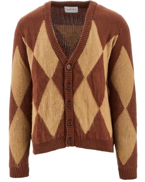 MARSĒM Argyle Cardigan - Brown