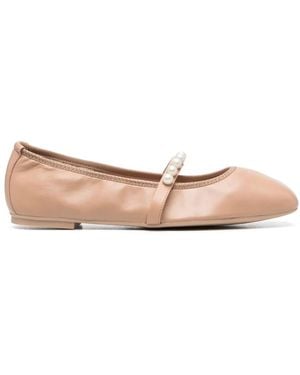 Stuart Weitzman Goldie Slippers Verfraaid Met Parels - Roze