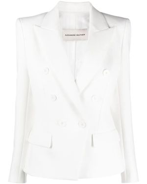 Alexandre Vauthier Doppelreihiger Blazer - Weiß
