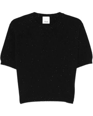 Allude Round-Neck T-Shirt - Black