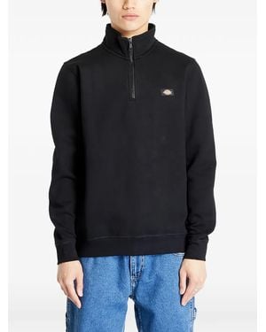 Dickies Oakport Sweater Met Kwart Rits - Zwart