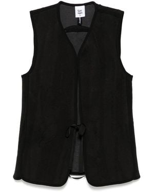 Stain Shade Sleeveless Gilet - Black