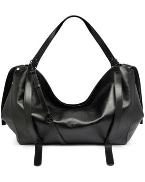 DIESEL D-One-Duffle Leren Tas - Zwart