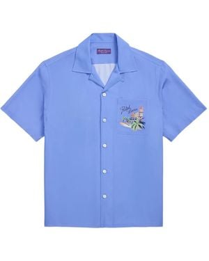 Ralph Lauren Logo-Print Shirt - Blue